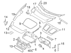 Radiator Support Air Duct Bracket (Front, Lower)