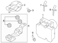 ABS Modulator Bracket (Lower)