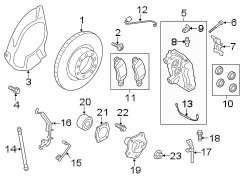 Image of Disc Brake Pad Wear Sensor image for your 2008 Porsche Cayenne   