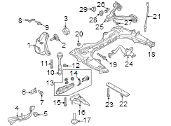 Image of Suspension Ride Height Sensor image for your 2012 Porsche Cayenne  Turbo Sport Utility 