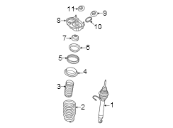 Suspension Strut Bellows. A pleated and flexible.