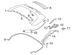 Convertible Top Stowage Compartment Lid Seal