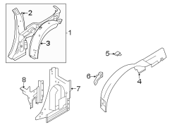 Quarter Panel (Front, Rear, Upper)