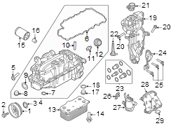 Image of Engine Oil Drain Plug image for your 2014 Porsche Cayenne   