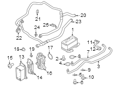 Image of Automatic Transmission Oil Cooler image for your 2006 Porsche Cayenne   