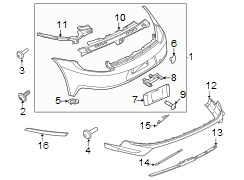 Bumper Trim (Rear, Lower)