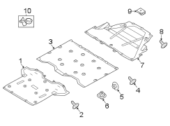 Floor Pan Splash Shield (Rear)