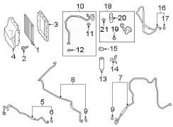 A/C Receiver Drier Bracket