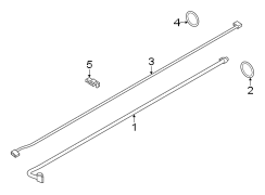 Image of A/C Refrigerant Suction Hose (Front, Rear, Upper, Lower) image for your 2008 Porsche Cayenne   