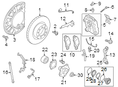 Image of Disc Brake Pad Set (Front) image for your Porsche Cayenne  