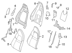 Folding Seat Latch Release Handle