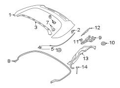 Convertible Top Stowage Compartment Lid Seal