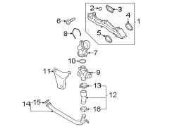 Engine Coolant Outlet Flange