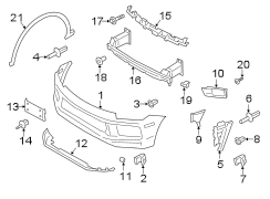 Image of Bumper Guide (Upper) image for your 2021 Porsche Cayenne  Turbo S E-Hybrid Sport Utility 