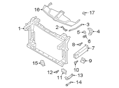 Radiator Support Panel Reinforcement (Upper, Lower)