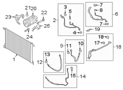 Image of A/C Refrigerant Discharge Hose (Lower) image for your 2005 Porsche Cayenne  Base Sport Utility 