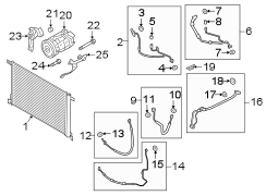 Image of A/C Refrigerant Discharge Hose (Lower) image for your 2008 Porsche Cayenne   