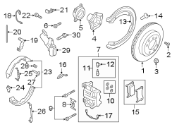 Image of Disc Brake Anti-Rattle Clip image for your 2021 Porsche Cayenne  Turbo Sport Utility 