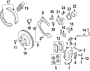 Diagram REAR SUSPENSION. BRAKE COMPONENTS. for your 1998 Porsche 911