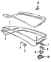 Hatch Gas Shock. Support cylinder. Support rod. 