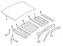 Diagram ROOF & COMPONENTS. W/O PANORAMIC SUNROOF. for your Porsche