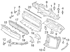 Image of Radiator Support Air Duct Gasket (Rear) image for your Porsche