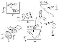 Image of Engine Coolant Pipe image for your Porsche Macan  