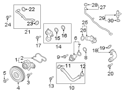 Image of Engine Coolant Pipe image for your Porsche Macan  