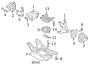 Diagram ENGINE / TRANSAXLE. ENGINE & TRANS MOUNTING. for your 2023 Porsche 718 Boxster