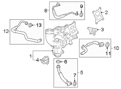 COOLANT. LINE. Hose. PIPE. Engine. Outlet. Turbocharger. A line that carries.