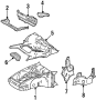 Diagram FRONT STRUCTURAL COMPONENTS. INNER STRUCTURE. for your Porsche