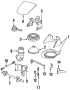 Image of Bearing flange. Frame bracket. HEADLIGHT PIVOT. Lever bracket. image for your 1987 Porsche 944   