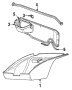 Package tray gasket. TRUNK SEAL END PIECE. 