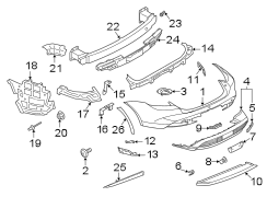 Image of Valance Panel (Rear, Lower). Valance Panel. Air Duct. image for your 2016 Porsche Cayenne   