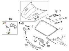 Image of Hood Lift Support image for your 2011 Porsche Cayenne   