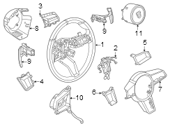 Multifunction steeri. STEERING WHEEL. 