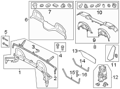 Roll Bar Trim Panel (Front)