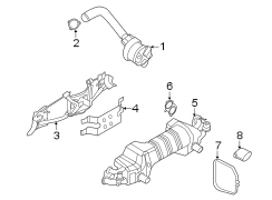 Image of Exhaust Pipe Connector Gasket. Muffler Gasket. Exhaust Pipe Connector. image for your 2013 Porsche Cayenne  Turbo Sport Utility 