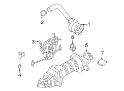 Image of Catalytic cnvrtr seal. Exhaust Header Collector Gasket. Exhaust Pipe to Manifold Gasket. Exhaust... image for your 2013 Porsche Cayenne  Turbo Sport Utility 