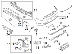 Bumper Cover Bracket (Front, Rear, Upper)