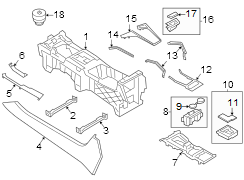 Console Trim Panel (Upper)