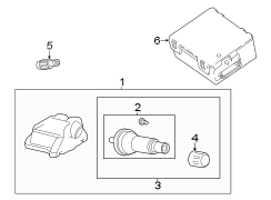 Image of Tire Pressure Monitoring System (TPMS) Sensor Service Kit image for your 2022 Land Rover Range Rover   