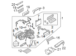 Image of HVAC Heater Core Heater Element image for your 2020 Land Rover Range Rover   