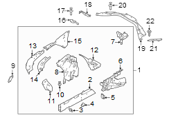 Image of Apron. (Front, Rear, Lower). A securing fastener. image for your Land Rover