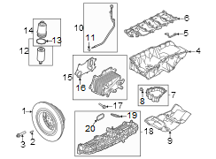 Image of Oil pan tube. TUBE - Oil EXTRA. (Upper) image for your 2018 Land Rover Range Rover   