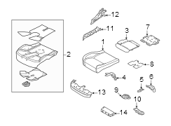 Image of Air Bag Seat Sensor Mat image for your 2018 Land Rover Range Rover Sport   