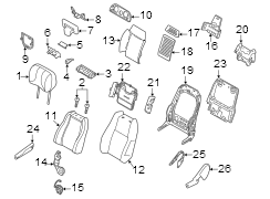 Image of Seat Armrest (Front) image for your Land Rover Range Rover Velar  