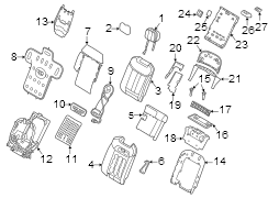 Image of Seat Belt Guide (Rear) image for your 2018 Land Rover Range Rover Velar 3.0L V6 A/T S Sport Utility 