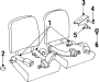 Image of BRACKET - SEAT B. Mount bracket. image for your Land Rover Discovery  