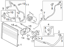 Image of A/C Compressor Bracket image for your 2018 Land Rover Discovery Sport   